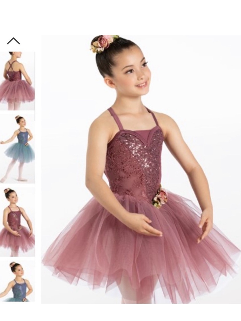 Weissman La Vie En Rose Sequin Tulle Ballet Dress in Rosewood - Size: SC (6/6X)